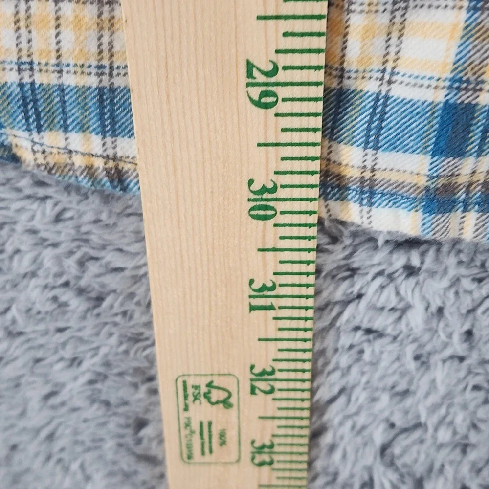 True Religion Shirt Mens 2XL Plaid Flannel Pearl Snaps Horseshoe Dual Pockets